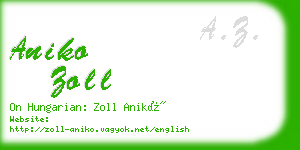 aniko zoll business card